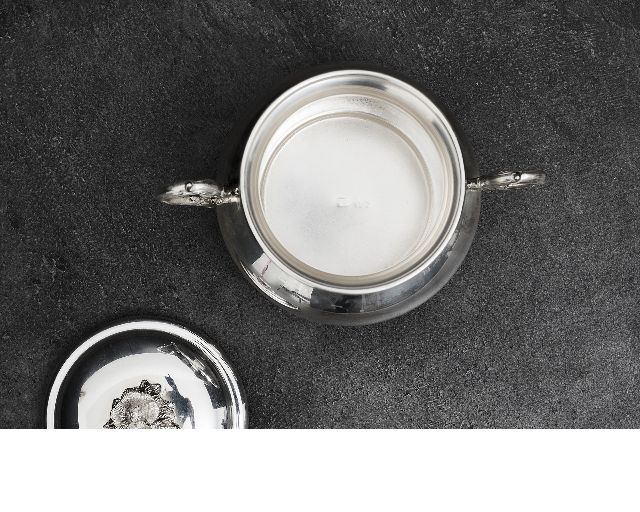 Sugar Bowl Silver Zanolli Vintage 185346 Us0007034