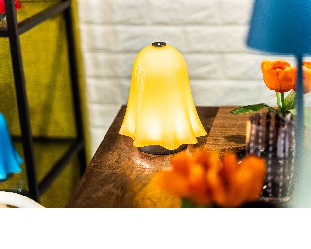 Table Lamp Fantasmino Murano Glass Amber Venini 174991 93184760aa