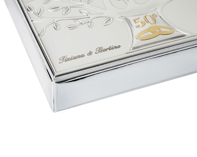 Casket 50 Anniversary Bilaminated Silver Tree Of Life Selezione Zanolli