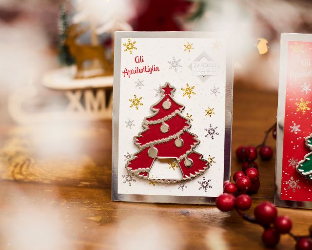 Christmas gift bottle opener christmas tree red