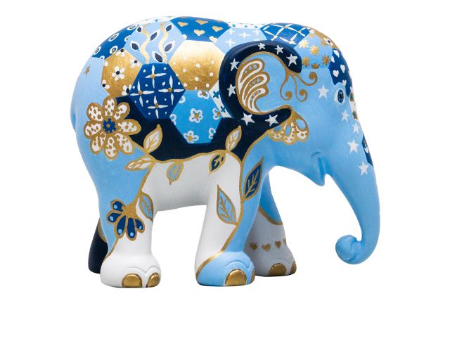 Elephant parade patchie indigo
