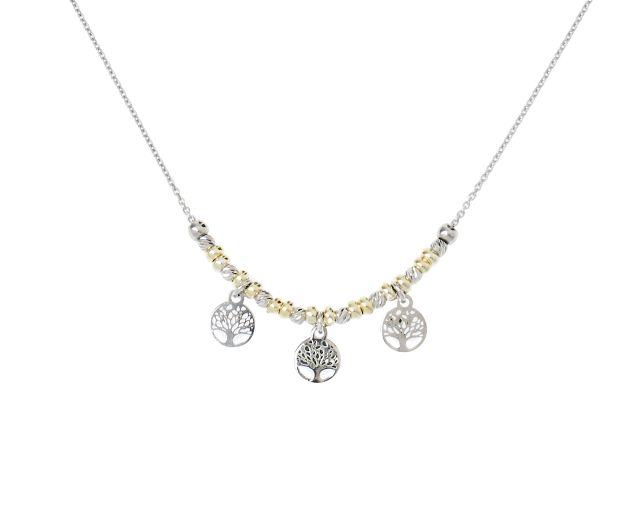 Collana argento con charms albero della vita