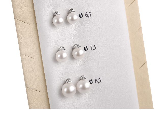 Earrings Gold 750 With Akoya Pearls And Diamonds Selezione Zanolli