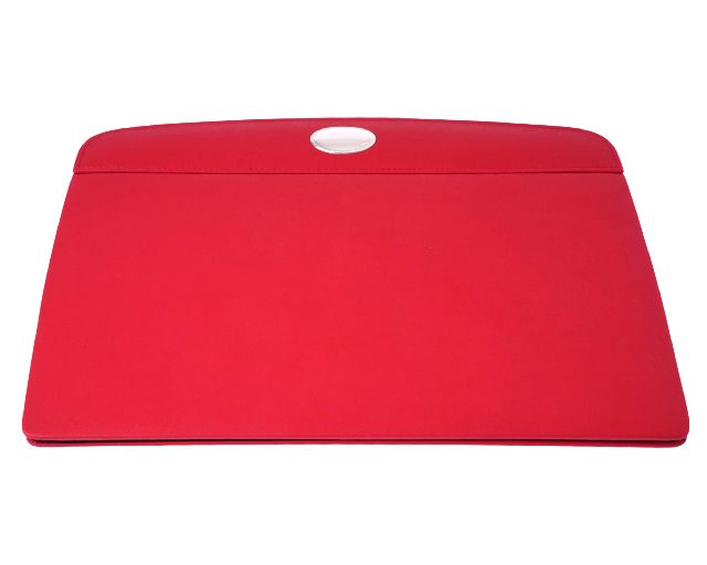Office Set Bilaminated Silver 5 Pieces Red Selezione Zanolli
