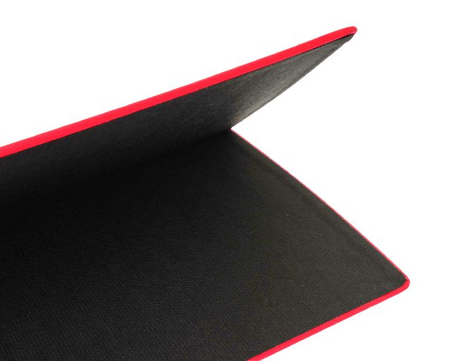 Office Set Bilaminated Silver 5 Pieces Red Selezione Zanolli
