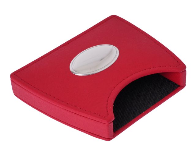 Office Set Bilaminated Silver 5 Pieces Red Selezione Zanolli