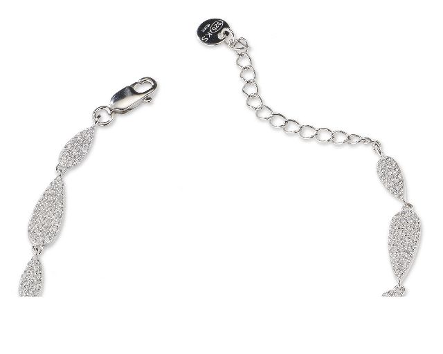 Bracelet Silver With White Zircons Sovrani 187393 814j11131