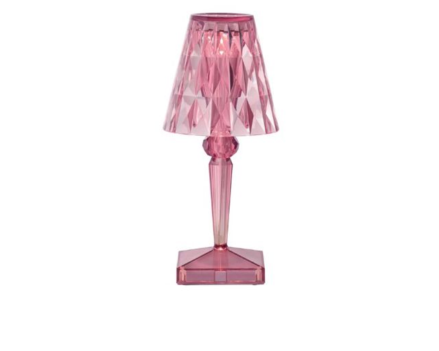 Lamp battery pastel pink