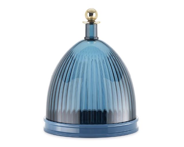 Contenitore la coupole azzurro e blu