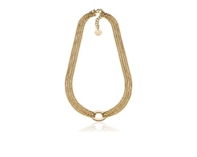 Necklace infinity in gilded bronze