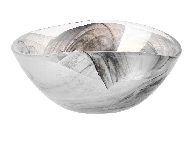 Bowl arco piegato dove white