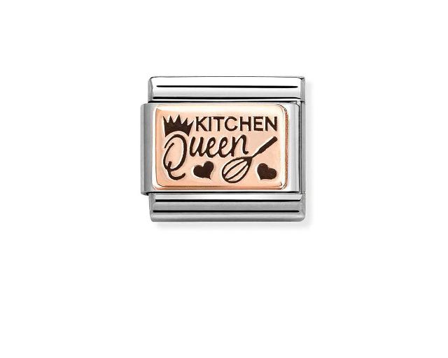 Kitchen queen composable acciaio e oro rosa