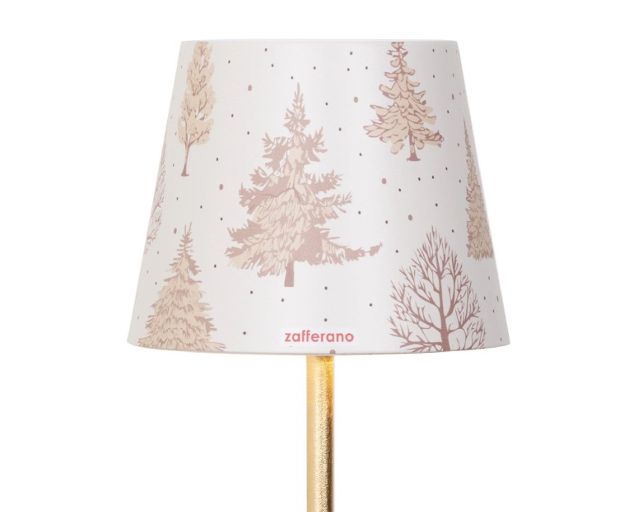 Cover per poldina decoro alberi beige