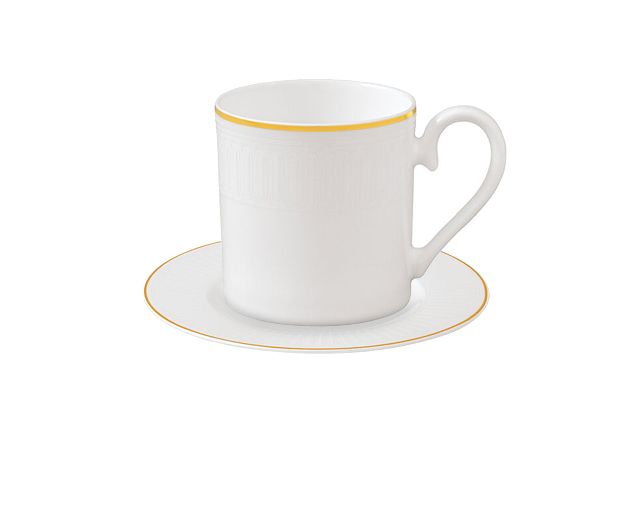 Espresso cup chateau septfontaines porcelain with saucer
