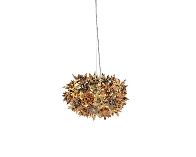 Suspension lamp bloom gold copper and bronze