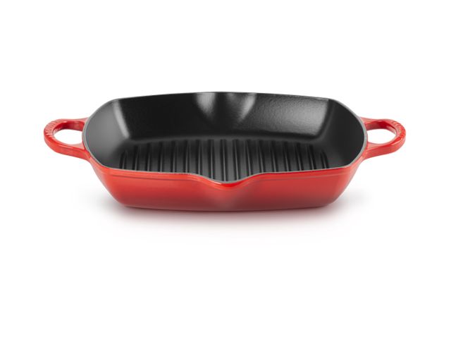 Grill quadrato profondo evolution ghisa ciliegia