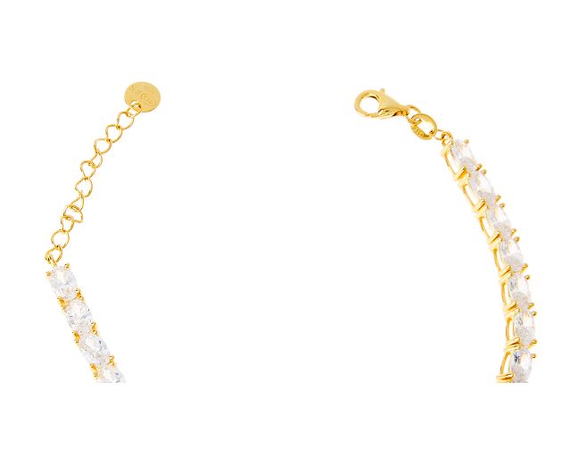Bracciale Argento Con Finitura Oro E Cubic Zirconia Sovrani 182043 814j9404