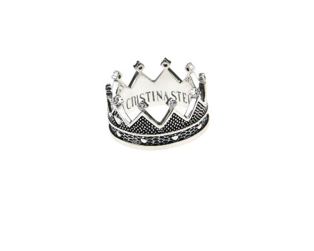 Anello queen argento