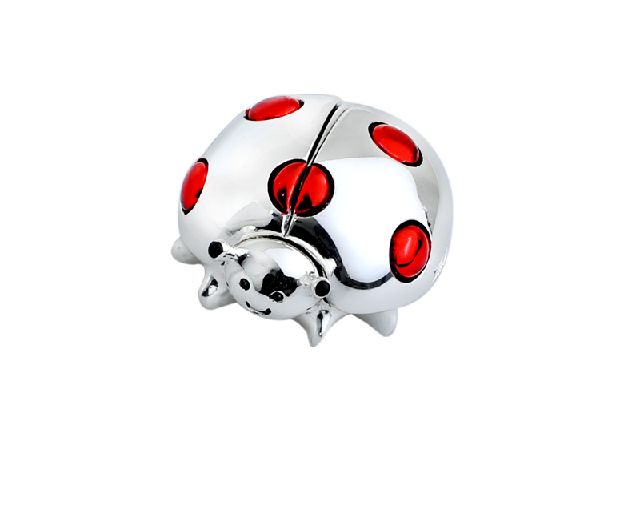 Ladybug medium with red enamel