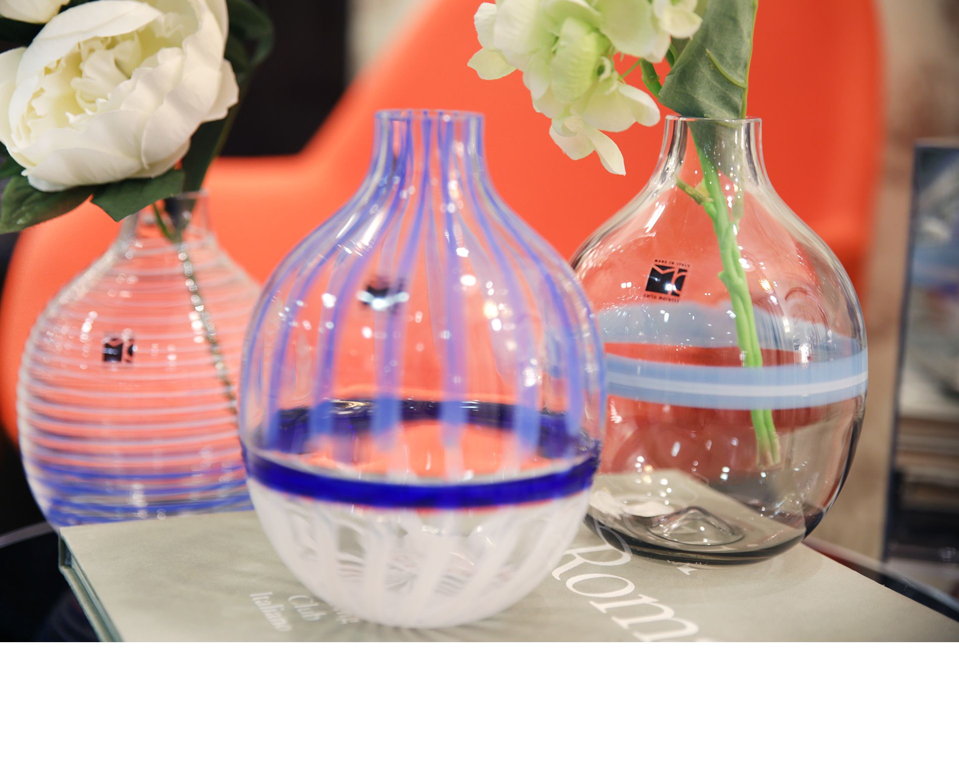 Vase Singleflower Murano Glass Carlo Moretti