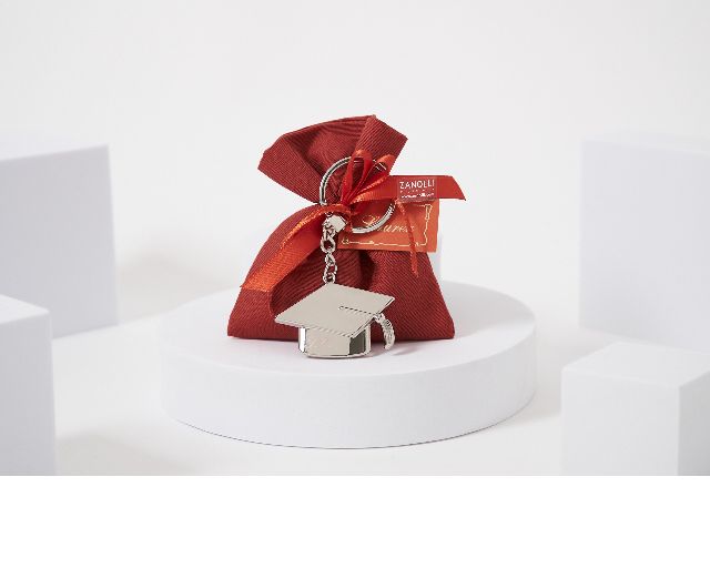 Keychain Graduation Hat With Sugared Almonds Selezione Zanolli 170450 6285688hx