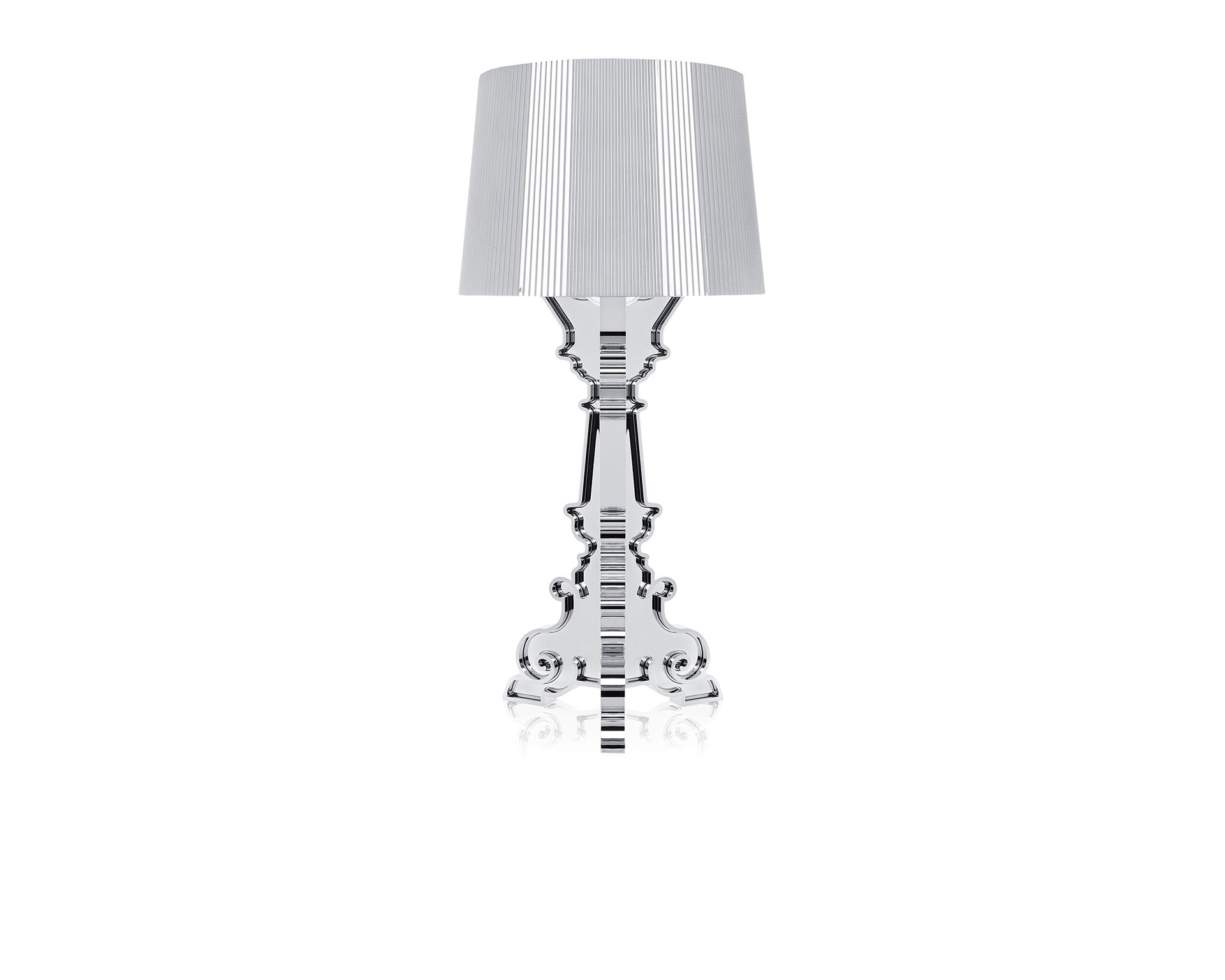 Lampada Da Tavolo Bourgie Argento Con Dimmer Kartell