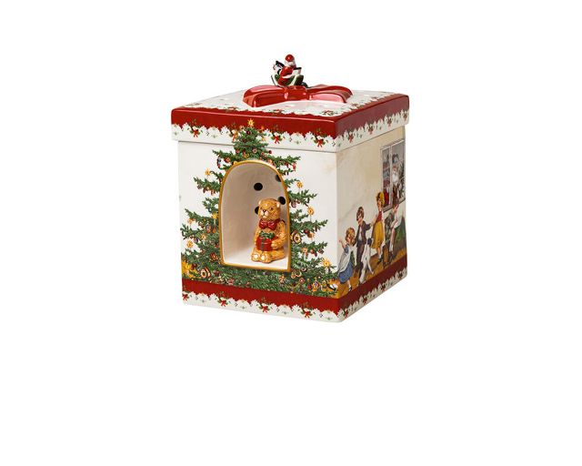 Idea regalo natale regalo di natale christmas toys porcellana quadrato grande