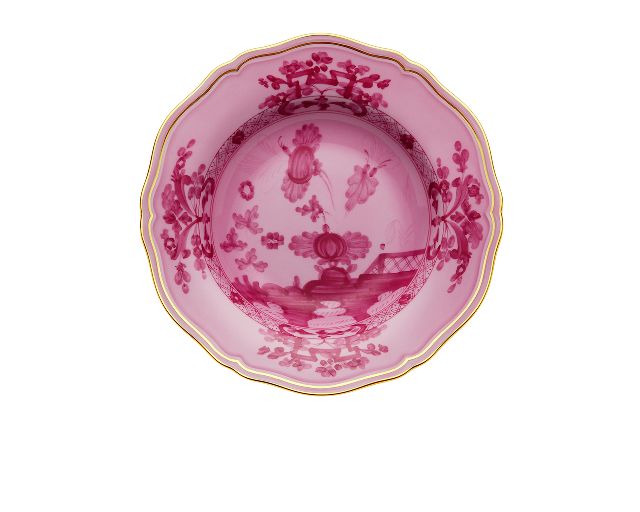 Soup plate oriente italiano porpora porcelain