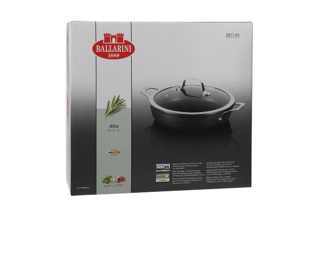 Pan Alba With Two Handles And Lid Ballarini 153306 7449y3ed28