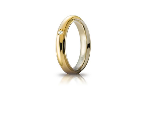 Fede andromeda oro 750‰ con diamante