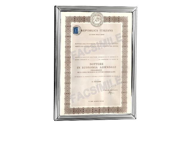 Idea regalo laurea cornice laurea per pergamena laurea argento