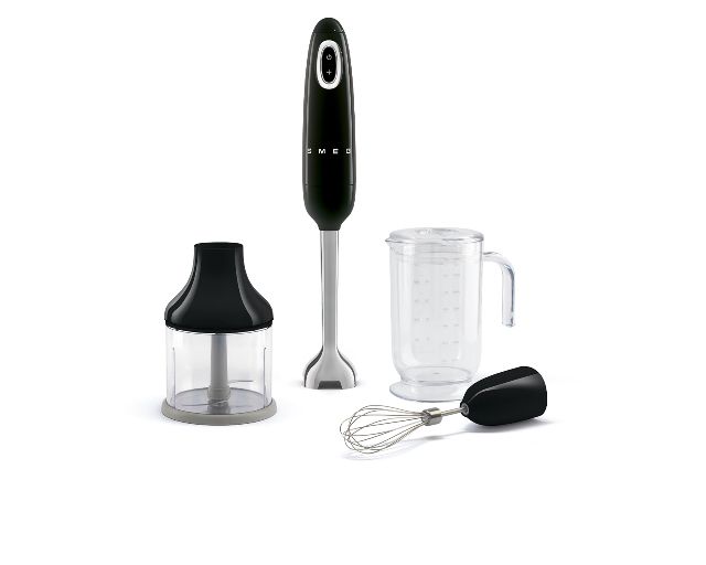 Frullatore ad immersione con accessori nero