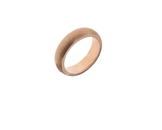 Wedding ring silver rosè satin