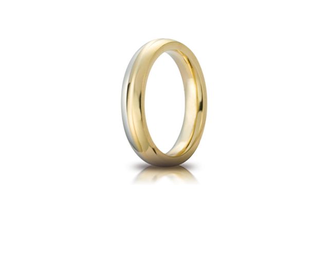 Wedding ring eclissi gold 750‰ white and yellow gold