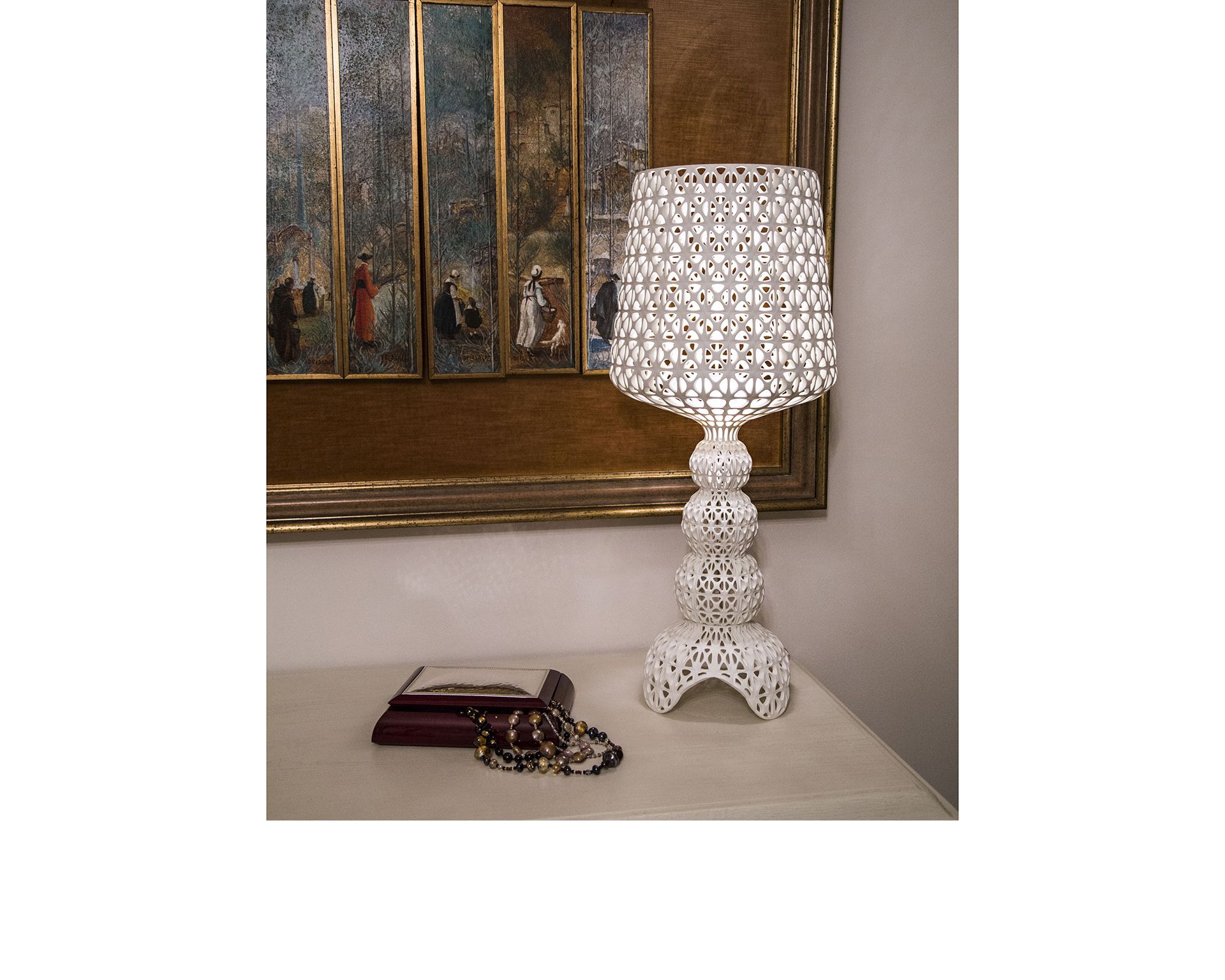Lampada Mini Kabuki Colore Bianco Kartell