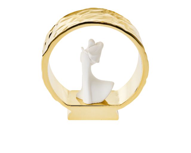 Statuina Coppia Sposi Anello Oro Selezione Zanolli 187500 941ma7026orob