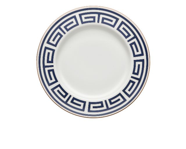 Dinner plate labirinto zaffiro porcelain