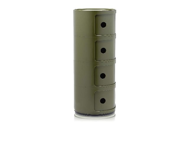 Cassettiera Componibile A Quattro Elementi Colore Verde Kartell