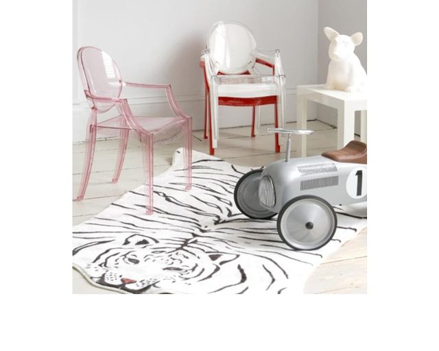 Sedia Lou Lou Ghost Trasparente Con Cuore Kartell