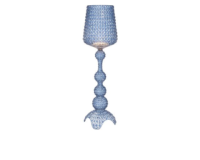 Lampada kabuki azzurra con dimmer
