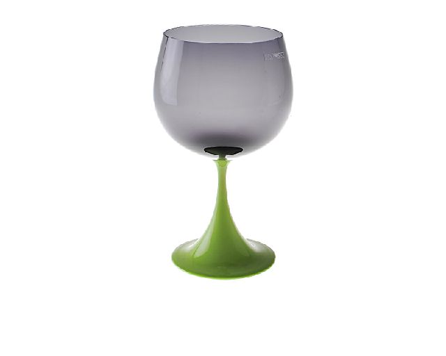 Bourgogne goblet burlesque murano glass pea green periwinkle