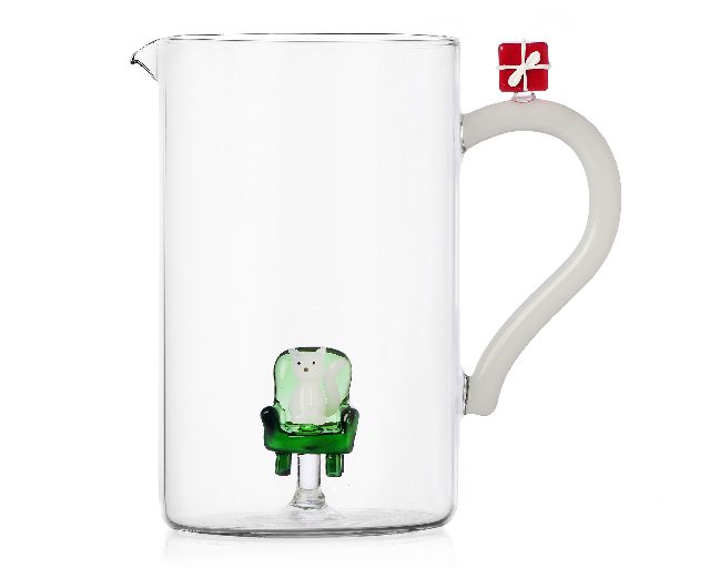 Idea regalo natale brocca gatto bianco tabby cat