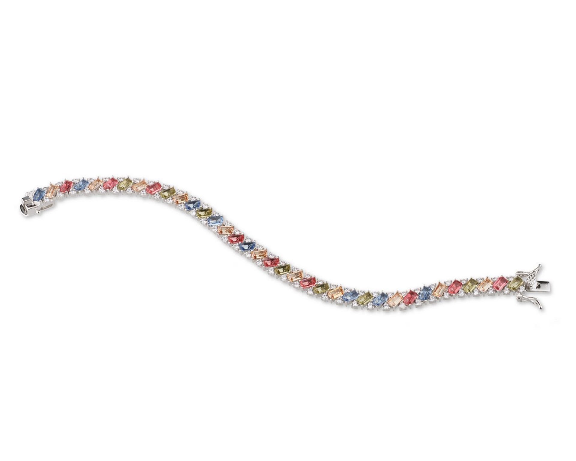 Bracciale Argento Con Zirconi Multicolor Sovrani 190122 814j9428