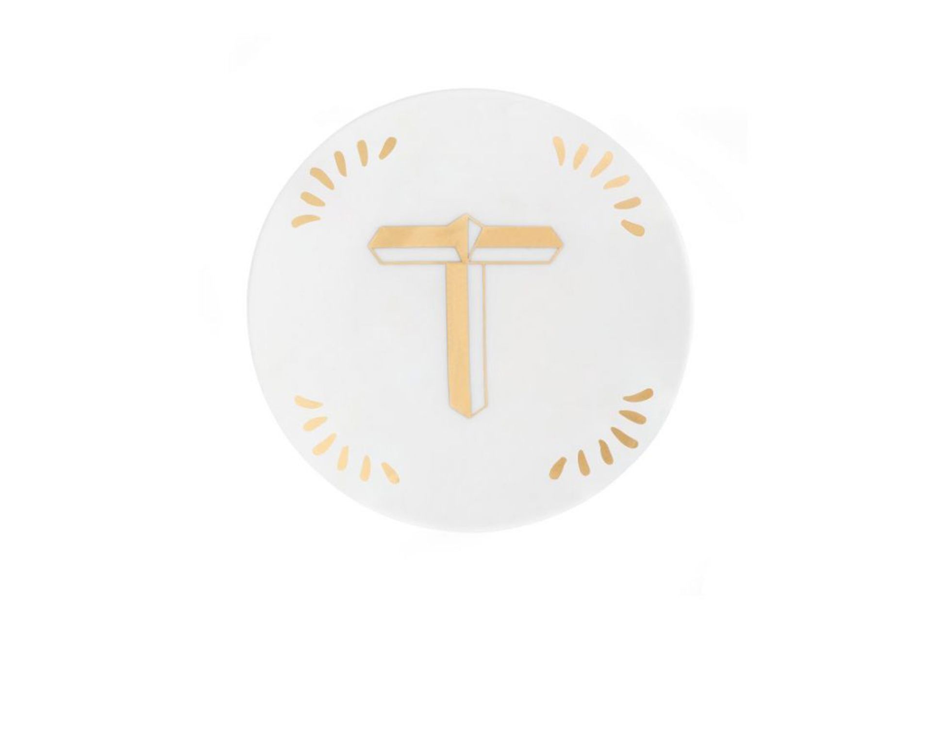 Little Plate Lettering Porcelain Letter T Bitossi Home 162612 954let00020