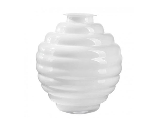 Vaso anelli opale bianco latte