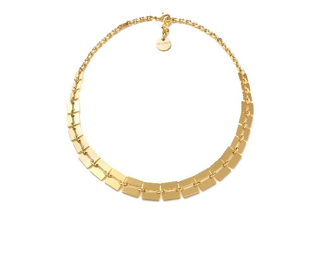 Necklace lux in gilded bronze