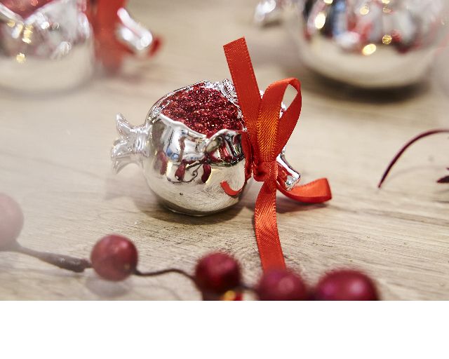Idea regalo natale melograno portafortuna rosso