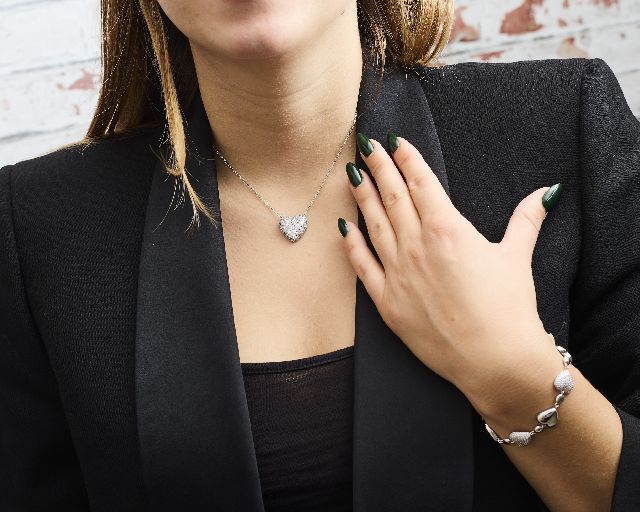 Collana Cuore Ottone Con Cubic Zirconia Sovrani 190023 814j11819