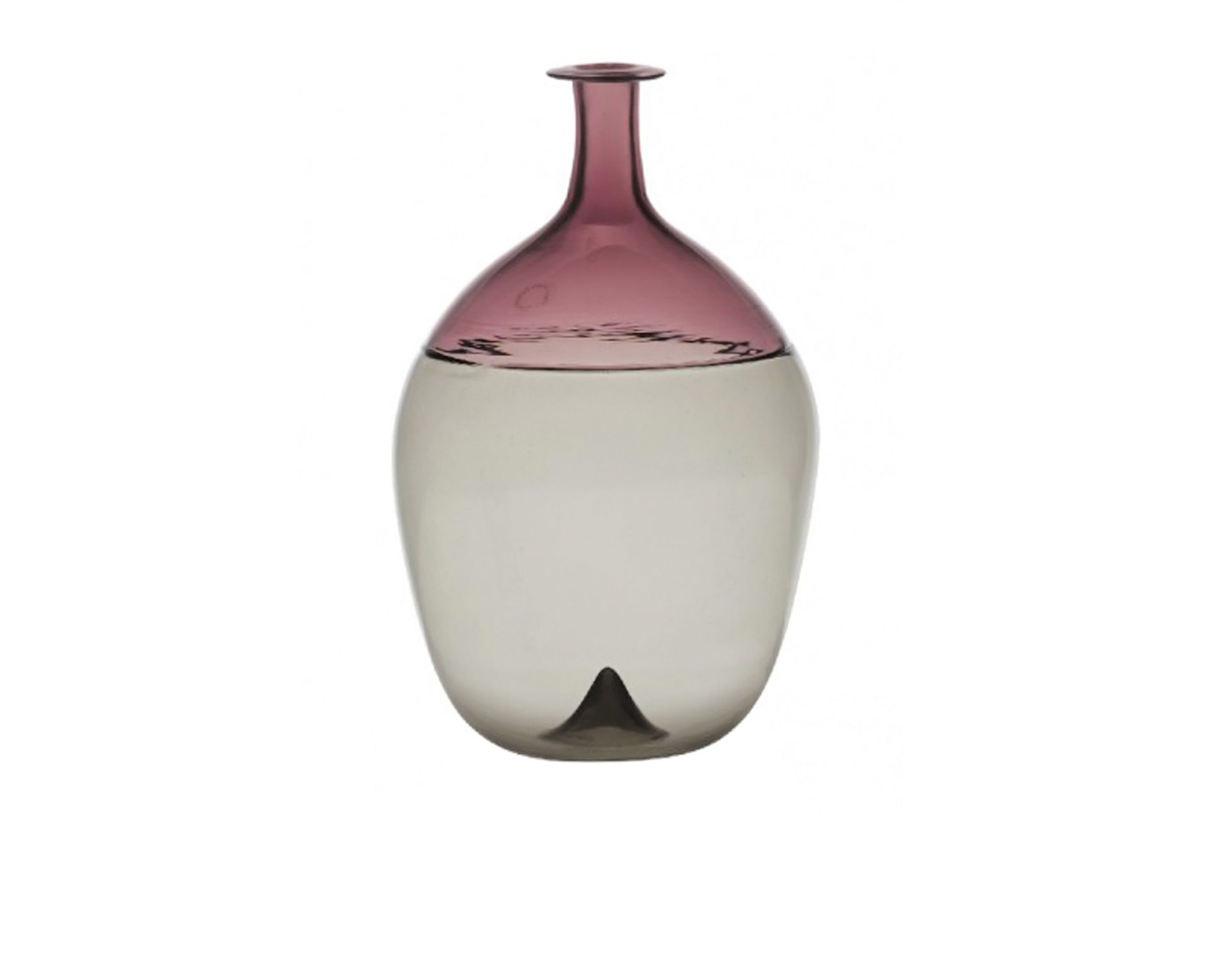 Vase Bolle Murano Glass Grey And Purple Venini 146231 93150202tpam