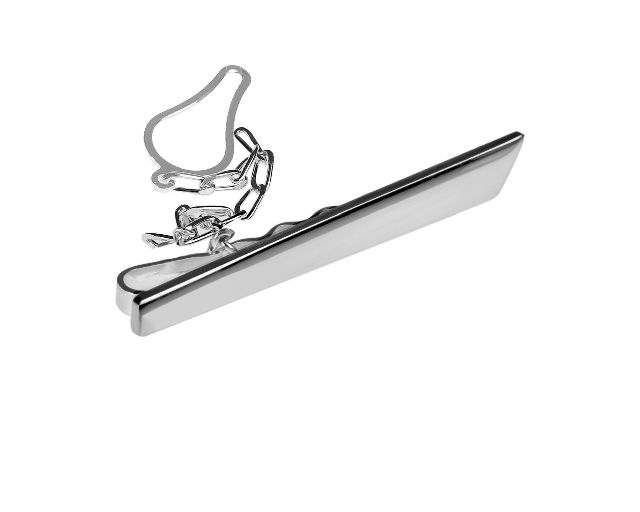 Tie clip silver